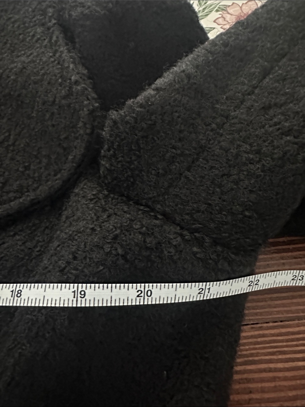 GUESS Black Boucle Wool Blend Double Breasted Pea Coat with Back Bow Size XL - Picture 10 of 11